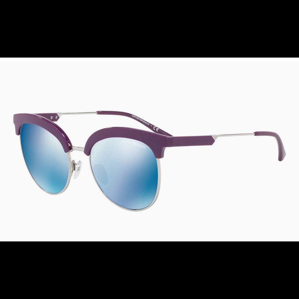 Emporio Armani EA4102 Sunglasses Violet Silver